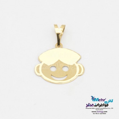 Gold pendant - child design-MM1959.